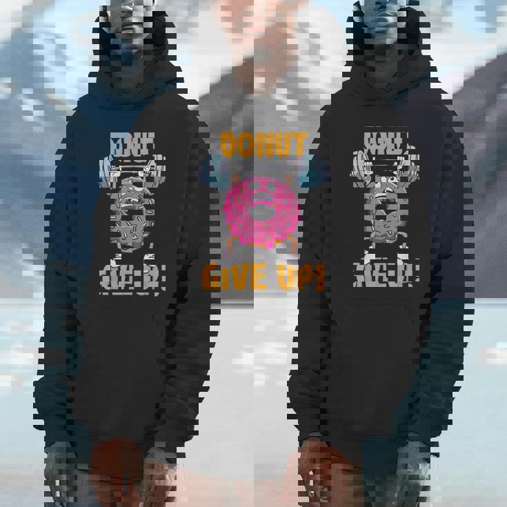 ドーナツギブアップ ワークアウト ジム ウェイトリフティング ボディービル パーカー