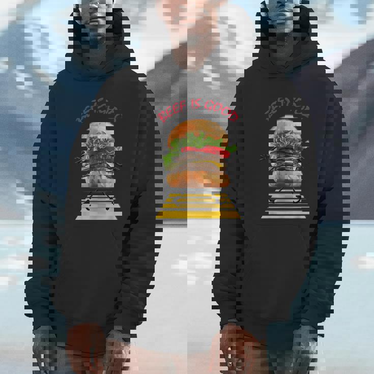 ハンバーガー 横断歩道 パーカー