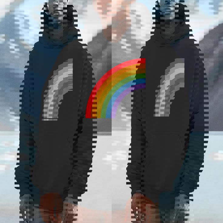 ハーフレインボー Roygbiv カラフルラッキーレインボー パーカー