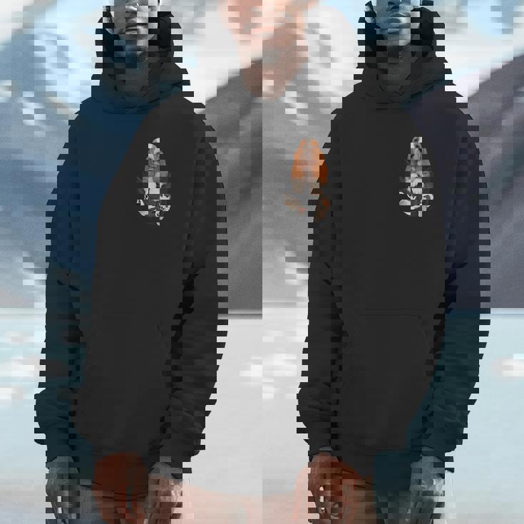 バセットハウンド愛好家のためのファニーバセットハウンド ポケットの中のバセットハウンド パーカー