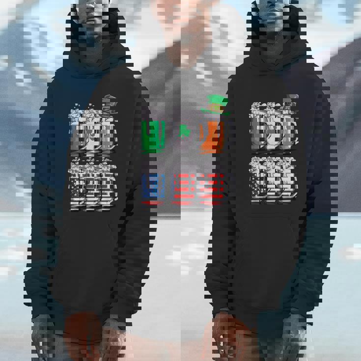 ビール聖パトリックデー メンズ アイルランドのアメリカ国旗 ドリンクマグ パーカー