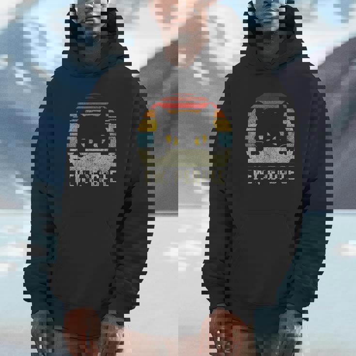 ピープルレトロキャットファンヴィンテージアンチソーシャルイントロバート パーカー