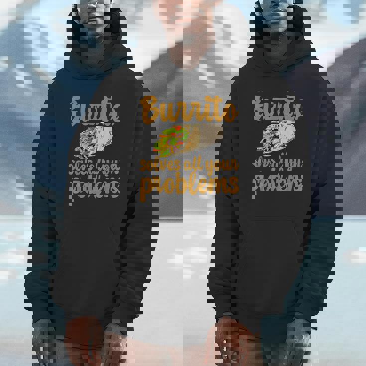 ブリトーはあなたの問題をすべて解決します Burritoolves All Your Problems Hoodie