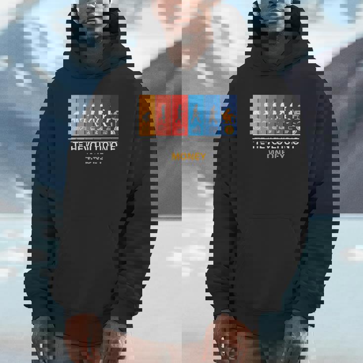 マネーの進化 ビットコイン Btc暗号通貨 Hoodie