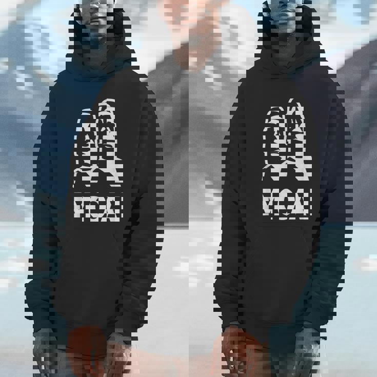 モアイ像 イースター島の頭 ポリネシア パーカー