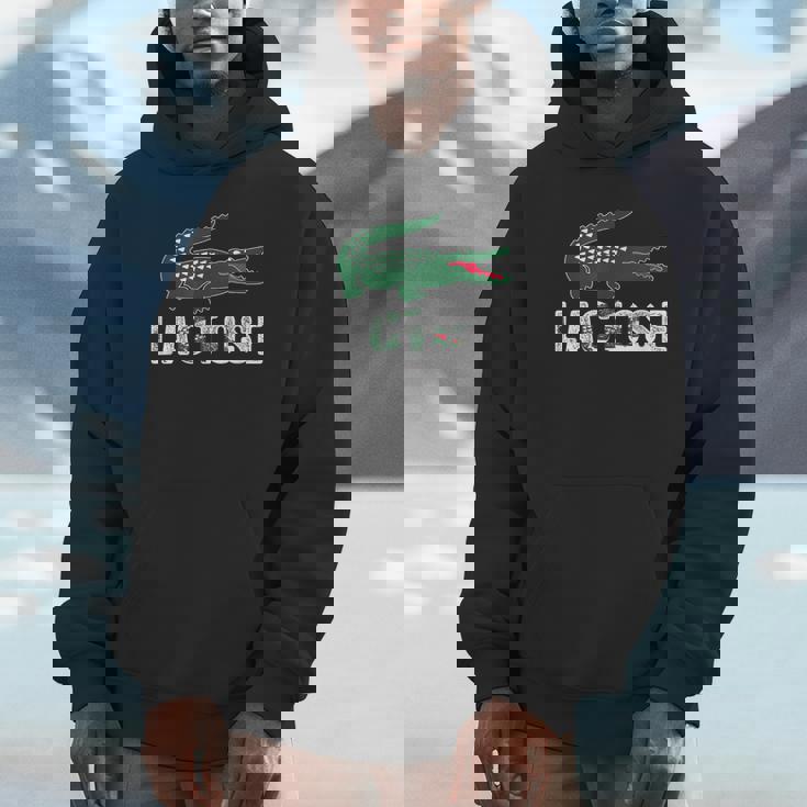 ラクトース-乳糖不耐症クロコダイルパロディtシャツ Hoodie