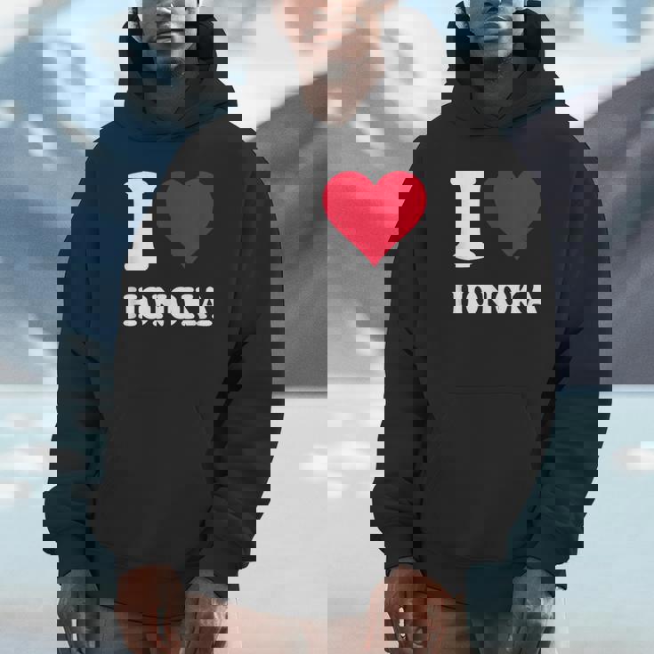 レッドハート I Love Honoka パーカー