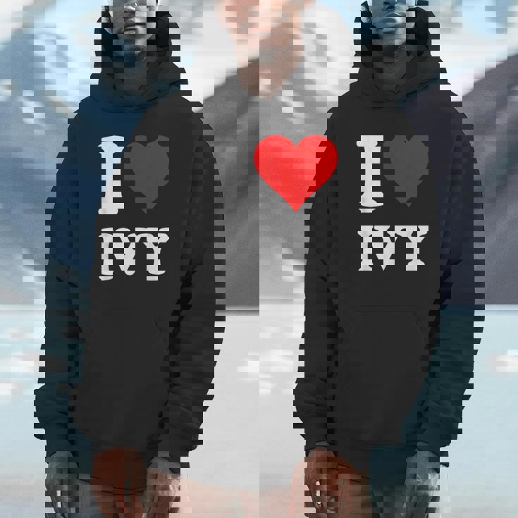 レッドハート アイビーが大好き パーカー