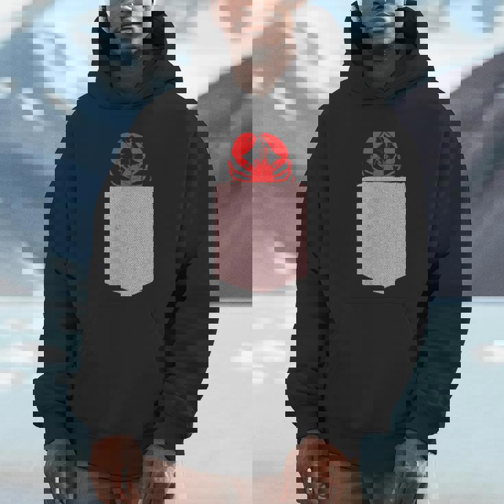 ロブスターデザイン-かわいいポケットアニマルロブスター パーカー