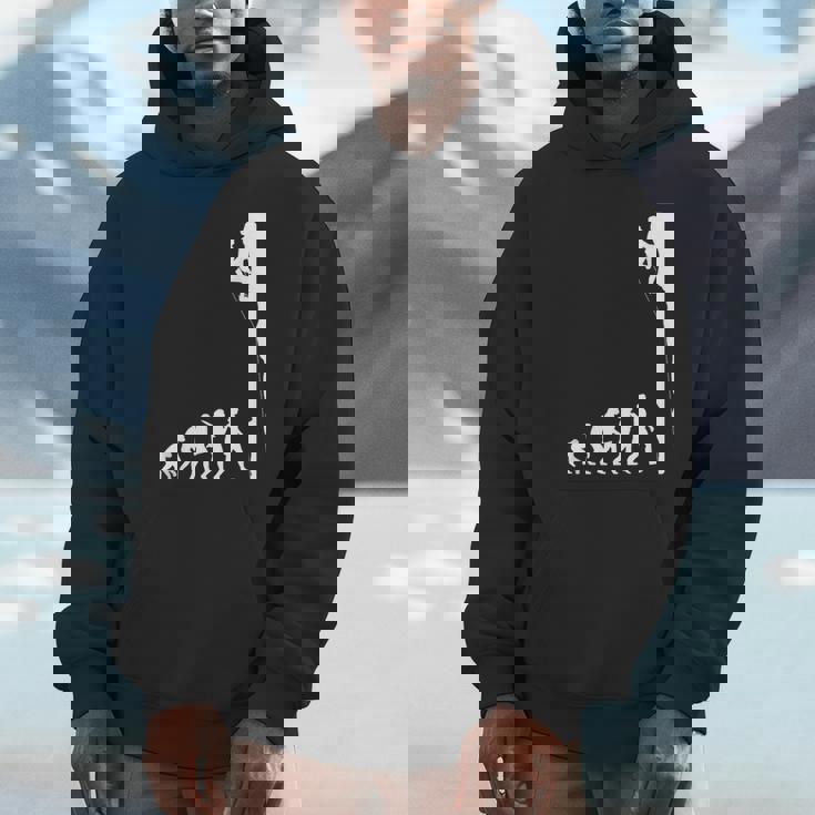 人類の進化 ロッククライミング エイドクライミング フリークライミング アルパインクライミング 登攀 登山 ボルダリング Hoodie