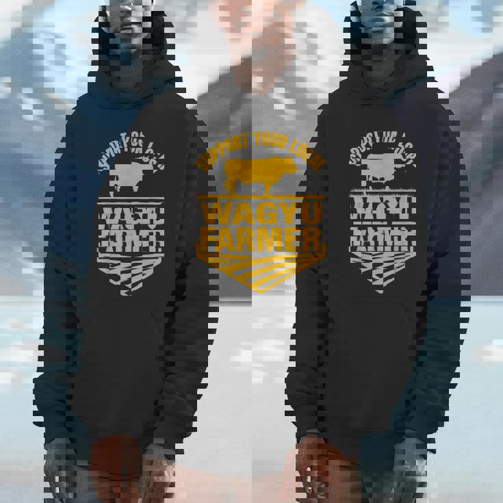 地元和牛農家を応援 牛和牛牧場。 Hoodie