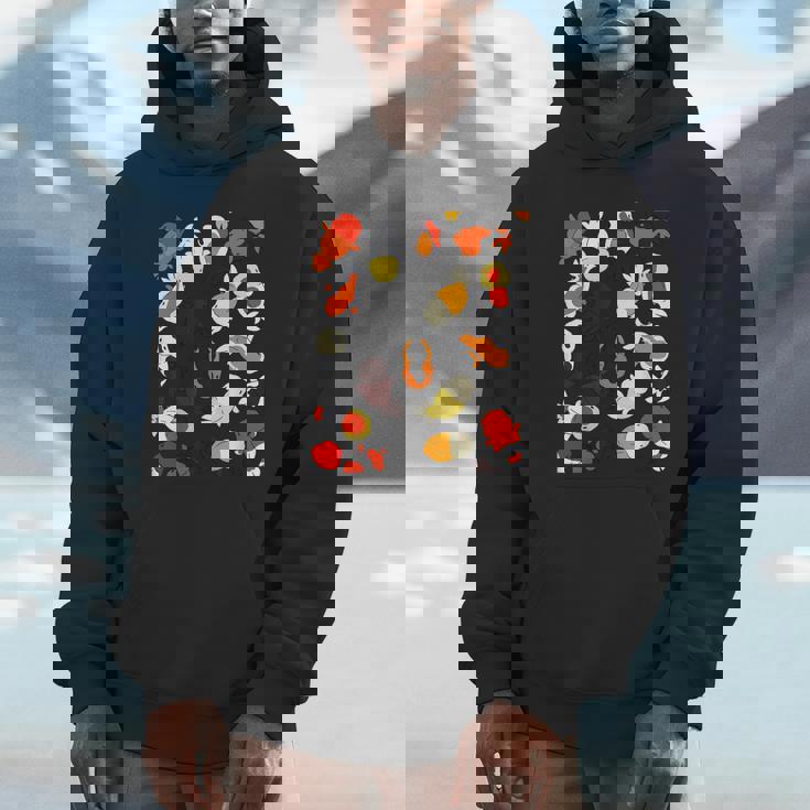 日本のランチュウ 金魚グラフィック Hoodie