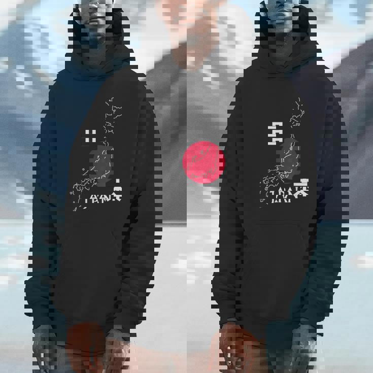 日本地図日本の観光ギフト Hoodie