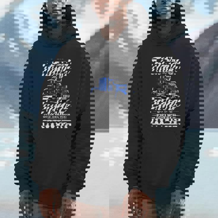 メンズ 普通のトラッカービッグリグトラックドライバーのようなタトゥーの入ったトラッカー パーカー