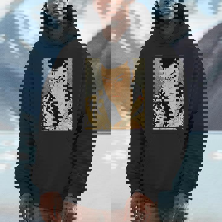 歌舞伎 演劇 俳優 サムライ 俊泉 日本のビンテージアート パーカー