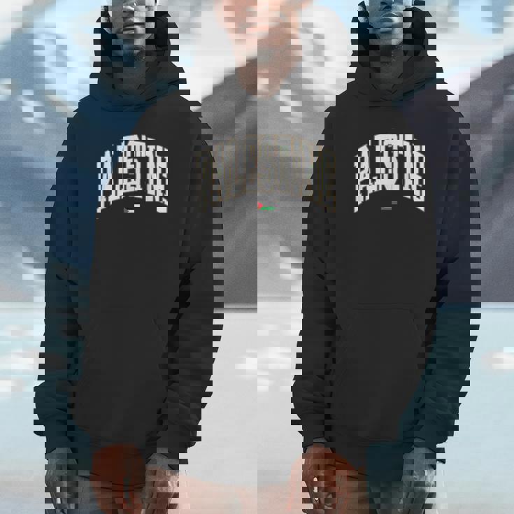 無料のパレスチナ大学代表チームフォント パレスチナの国旗を保存 パーカー