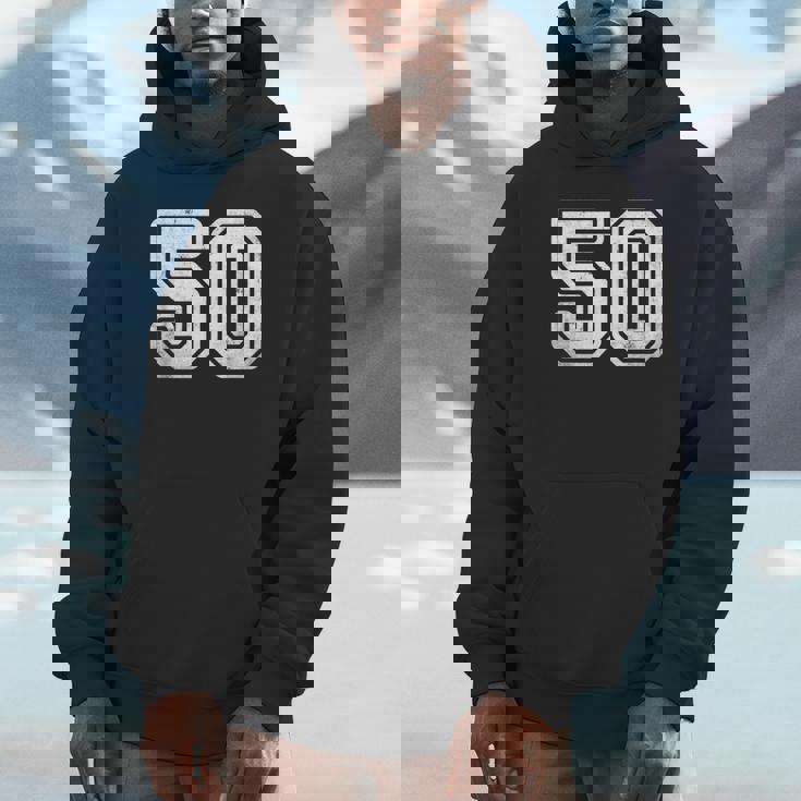 番号 50 ホワイト スポーツ ディストレスト番号 パーカー