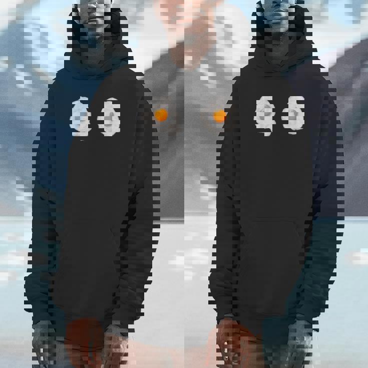 目玉焼きおっぱいビキニ卵おかしいハロウィンコスチューム パーカー