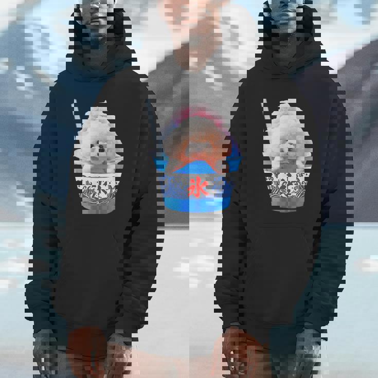 面白いtシャツ トイプードル かき氷 イヌ わんこ メンズ 犬好き グッズ おもしろ 面白い 服 ネタ 夏 パーカー