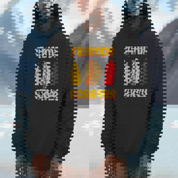 面白いホットドッグソーセージ ケチャップ&マスタード I ホットドッグ Hoodie