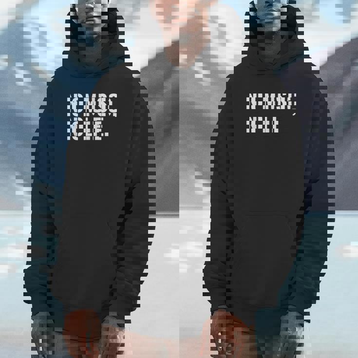 音楽家や音楽愛好家へのno Music No Life ギフト パーカー