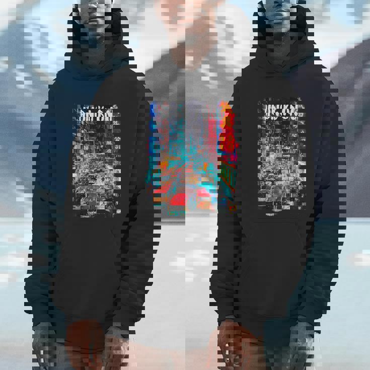 香港のお土産-夜の香港 パーカー