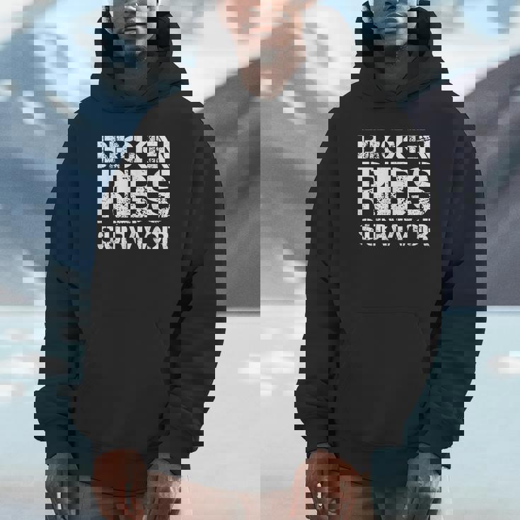 骨折した肋骨サバイバー パーカー