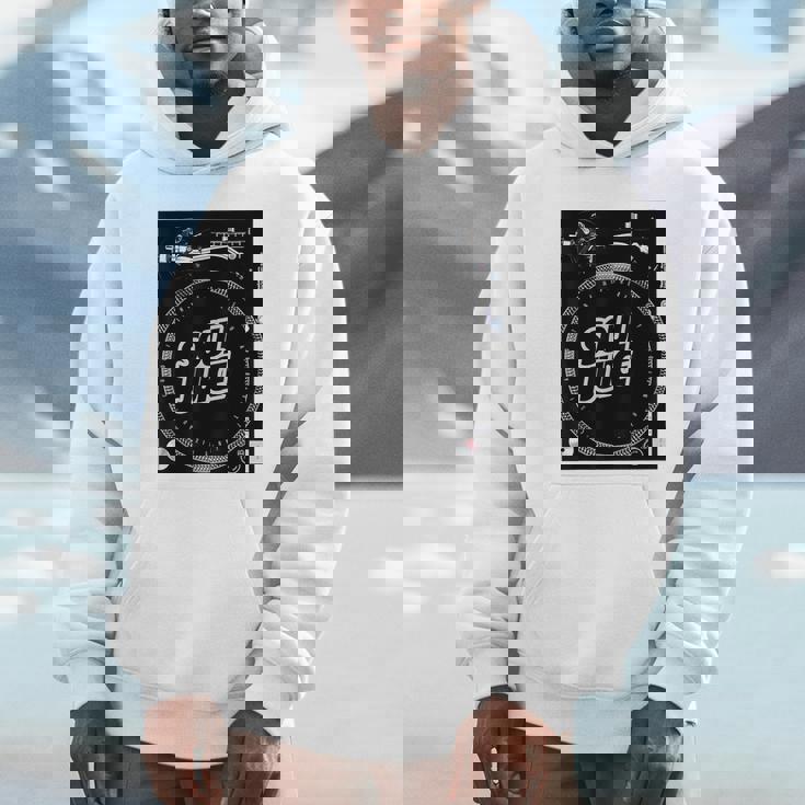 Dj ターンテーブル バトルレコードプレーヤー ディスク ジョッキー ミュージックディスコ Hoodie