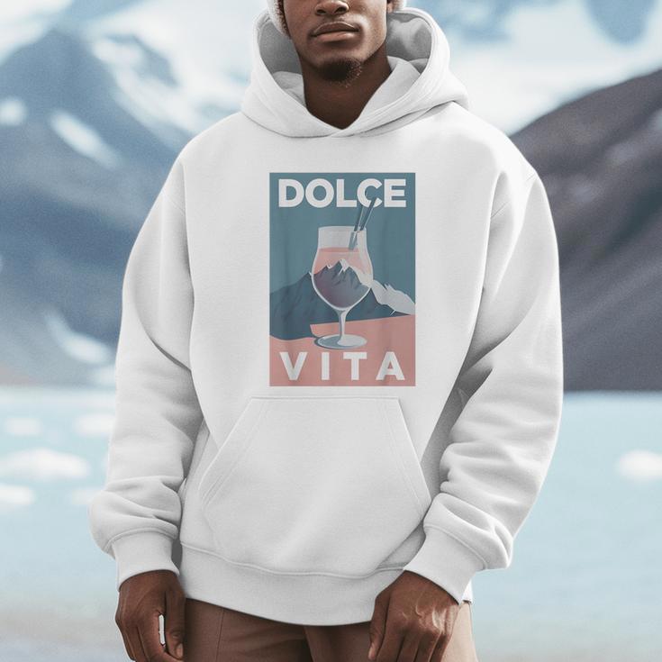 Dolceita Aesthetic Painting Italia Mountains Hikingpritz パーカー