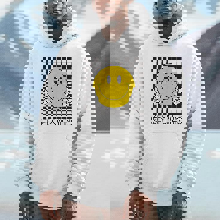 Keepmiling キュート 黄色 幸せ 平和 笑顔 ポジティブ パーカー