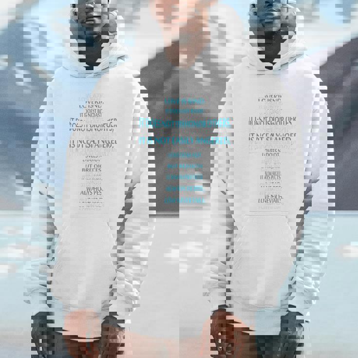 Liebe Ist Geduldig Liebe Ist Gütiges 聖書erskreuz パーカー