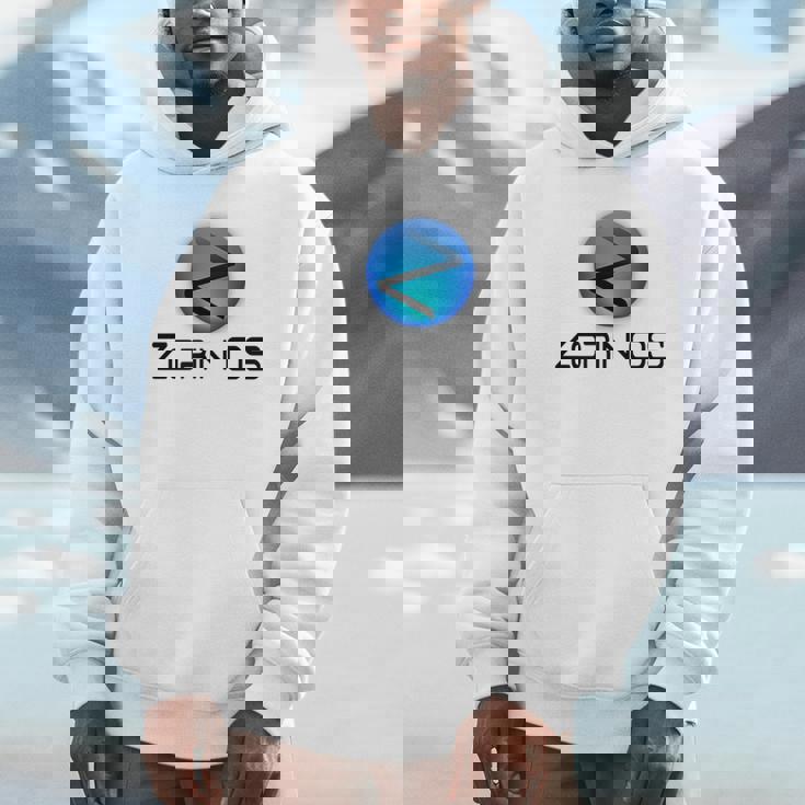 Linux Zorin Os タグラインとロゴ入り オープンソースos Hoodie