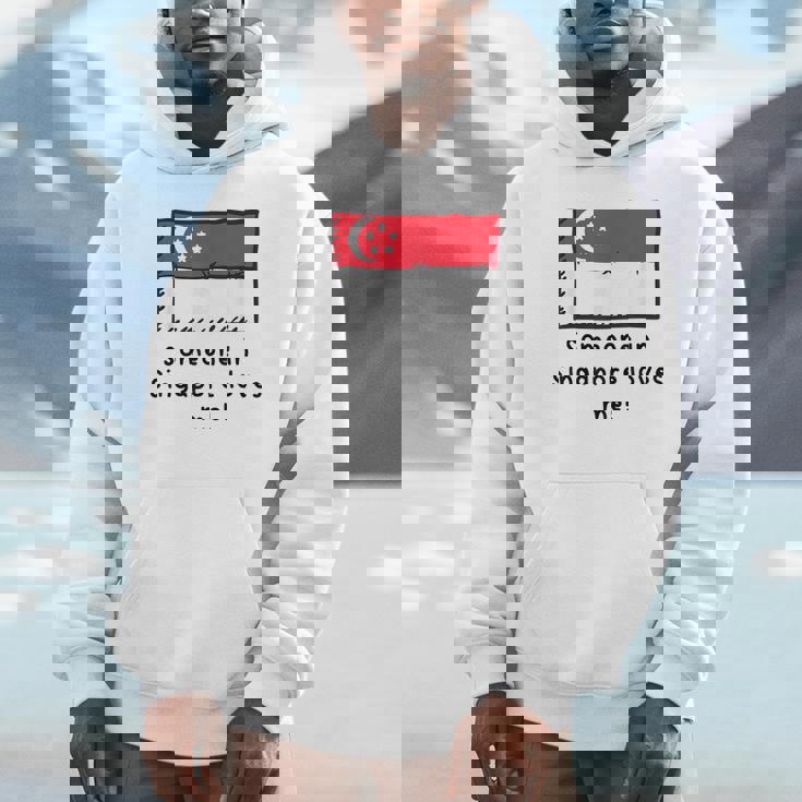 Someone Iningapore Loves Me シンガポール国旗 パーカー