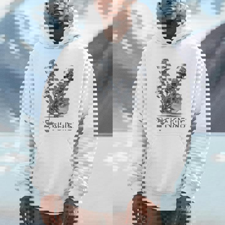 V8 エンジン パーカー