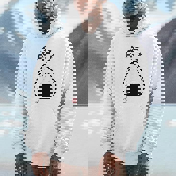 「パン-おにぎり」おもしろ 筆文字 服 面白い文字入り Hoodie