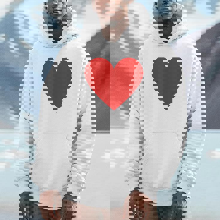 かわいい赤ミニマリスト ハート Hoodie