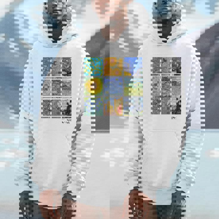 ゴッホの絵画、ひまわり、星月夜 Hoodie