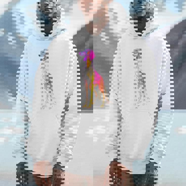 サルーキ 犬 モチーフ ペット 作品 サルーキ パーカー