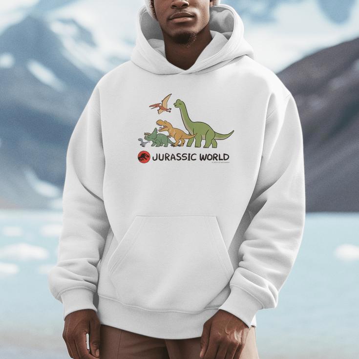ジュラシック・ワールド Dinosaurs Loose Illust Hoodie