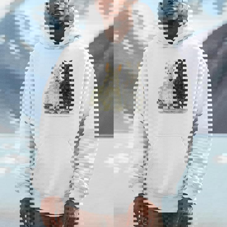 スコティッシュテリア犬の所有者ペット所有者アートデザイン パーカー