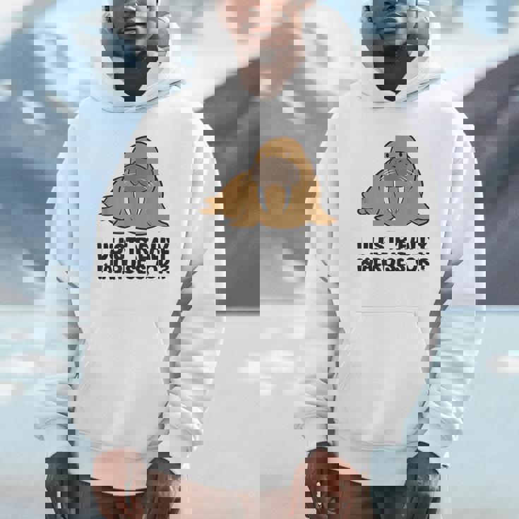 セイウチが本当に好きだよ、いいね？面白いセイウチ パーカー