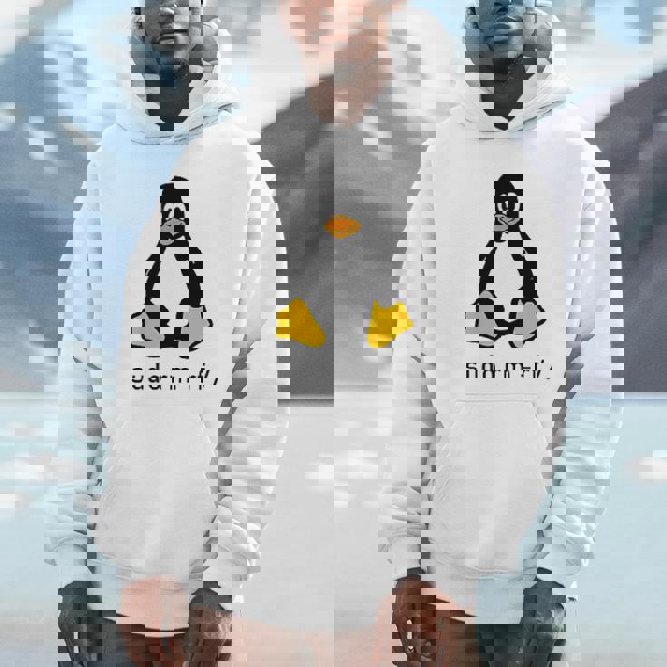 タックスlinuxペンギン-Sudorm-Rfコンピューターサイエンスコンピューター Tux Linux Hoodie