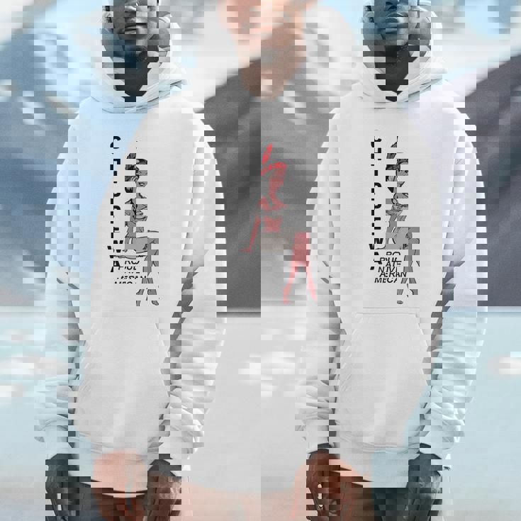 チペワ アメリカン インディアン トライブ キュート プラウド カートゥーン スクワー Hoodie