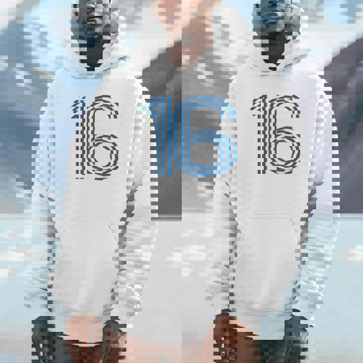 ナンバー16シャツ レトロユニフォーム ヨーロッパスタイル バックプリントジャージ パーカー