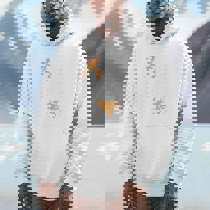 バックプリント ノッシン お尻 犬 かわいい コーギー Hoodie