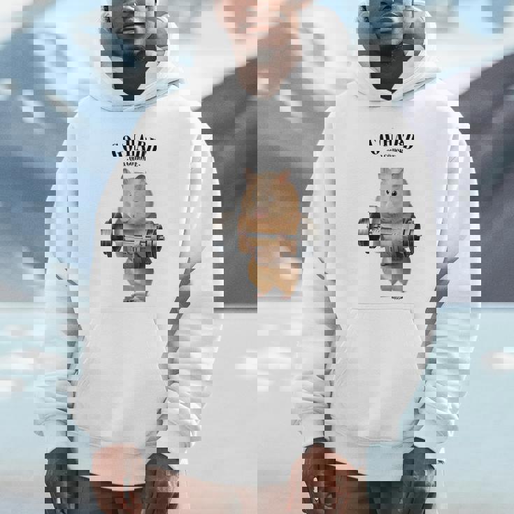 ハムスター ウェイトリフティング フィットネスジム パーカー