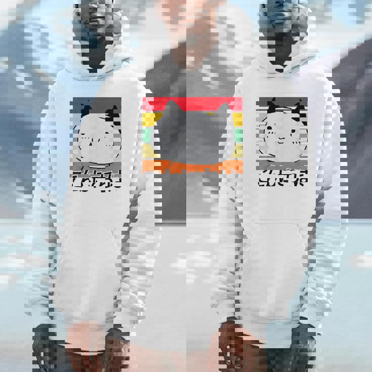 ハローキュートキャット レトロサンセット Hoodie