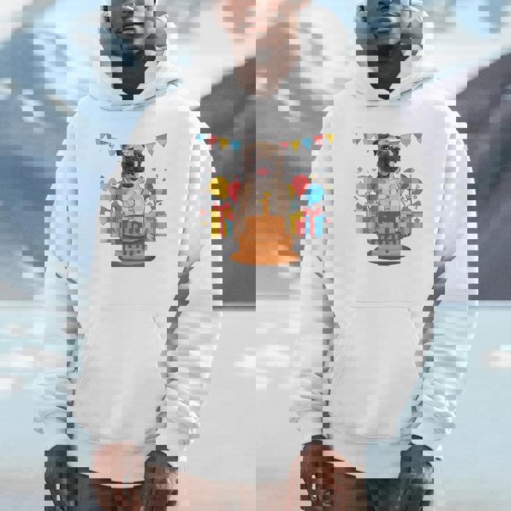 パグ 1歳 誕生日 お祝い ケーキ ペット 動物 犬 オーナー パグ パーカー