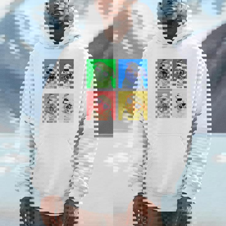 パグ 面白いtシャツ 犬 かわいい メンズ 子供 おもしろ 服 雑貨 グッズ ネタ わんこ イヌ 黒パグ 長袖tシャツ Hoodie