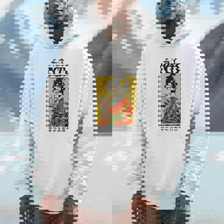 ビンテージ芸者アート京都アジア かっこいい日本ポスター パーカー